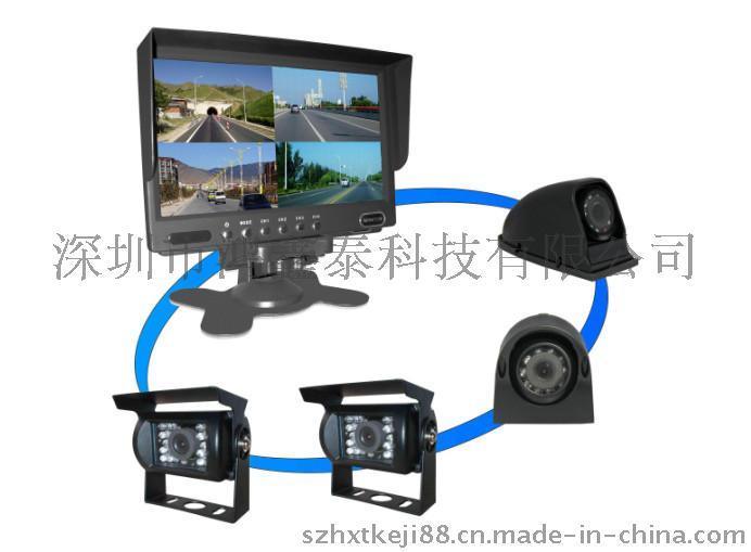 深圳鴻鑫泰廠家直銷大型運輸車輛監(jiān)控攝像頭配套，全方位駕駛監(jiān)控畫面，高清CCD貨車攝像頭